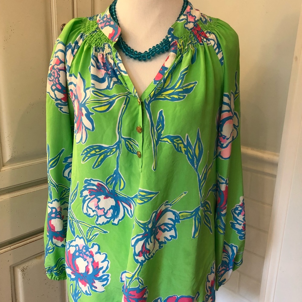 Lilly Pulitzer Elsa silk top